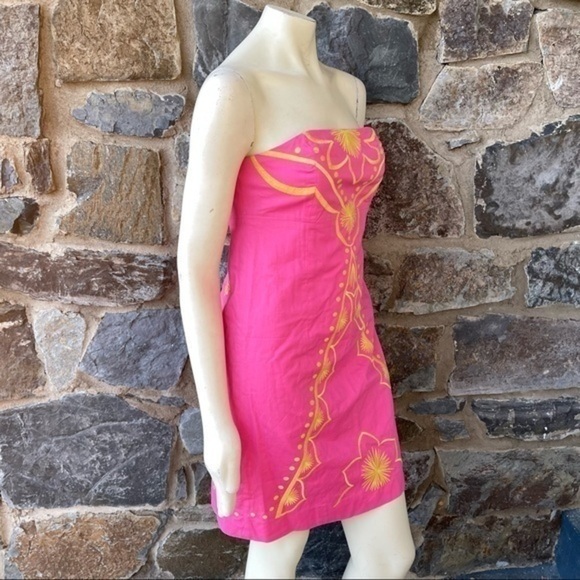 Lilly Pulitzer Bowen Embroidered Strapless size 6 - Picture 9 of 9